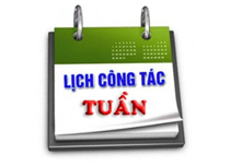 LỊCH CÔNG TÁC TUẦN 43